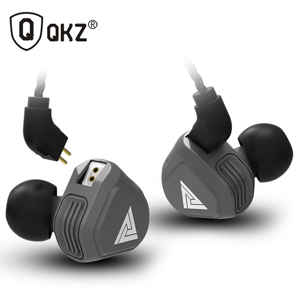 QKZ VK2 2DD In Ear Oortelefoon HIFI DJ Monito Running Sport Oortelefoon Hybrid Headset Bas Oordopjes Met Microfoon Vervangen kabel