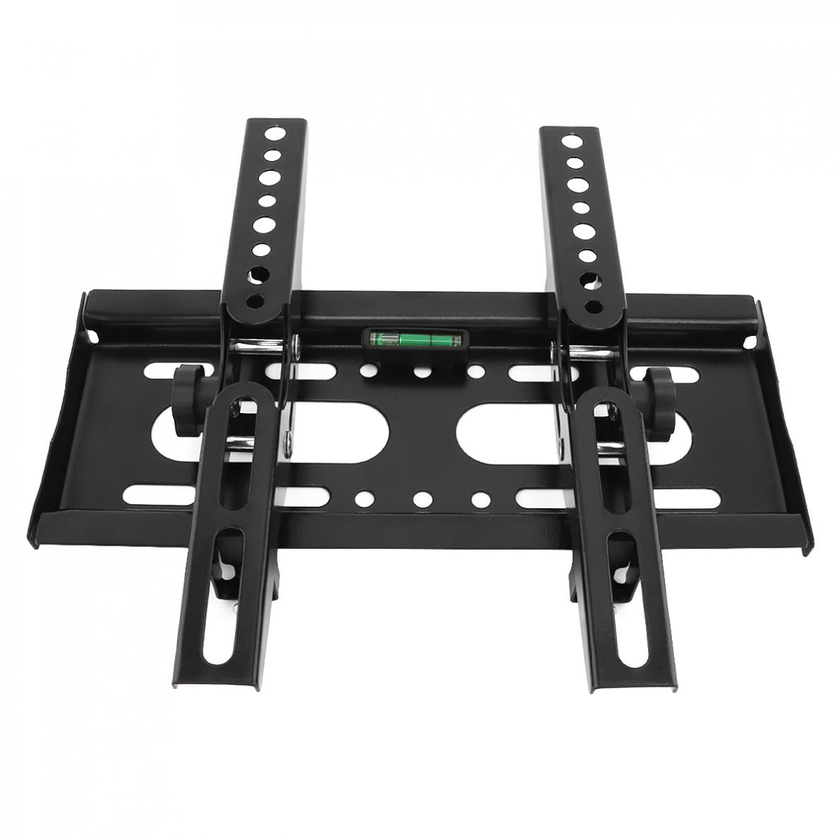 Universal 25KG Adjustable TV Wall Mount Bracket Flat Panel TV Frame Support 15 Degrees Tilt with Level 14-42Inch LCD LED Monitor
