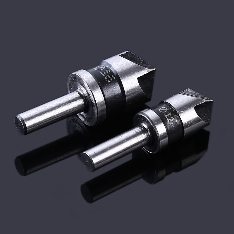 5pcs 5 Flute Industrial Countersink Drill Bit Set 90 Degree Shank Counter Sink Metal Chamfering Cutter For Woodwork Power Tools