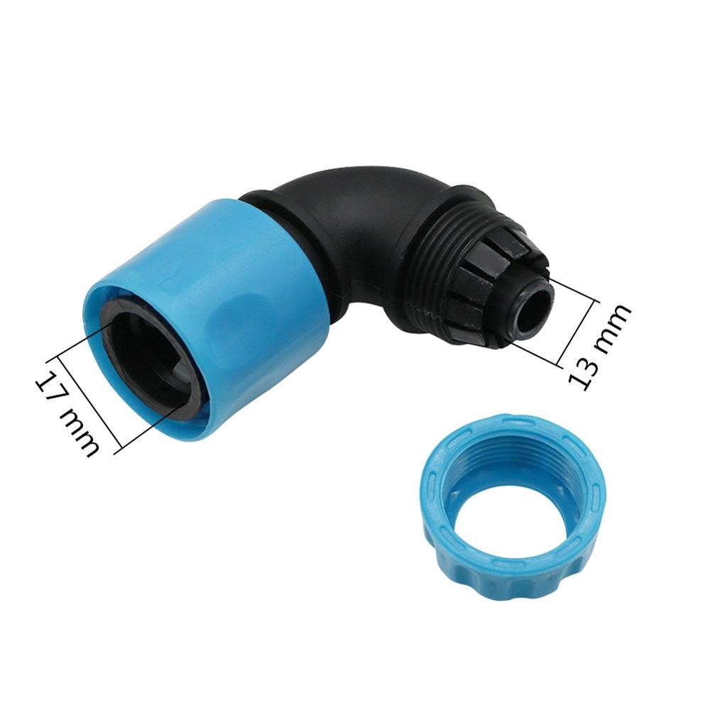 1Pc 1/2 &quot;(12.5mm) ABS Tuin Water Connector Zacht Waterleiding Elleboog Kraan Gezamenlijke Tuin Irrigatie Slang Snelle Verbinding Adapter