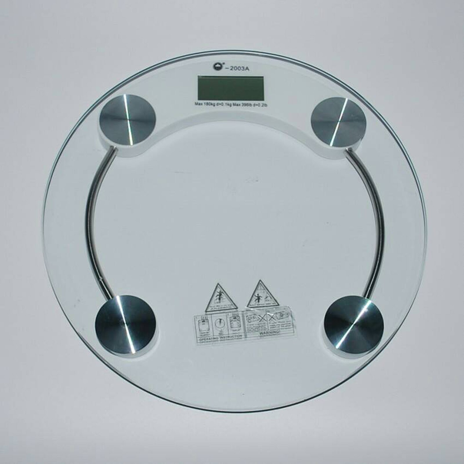 Electronic Weight Scale Dia 10.23'' Round Electronic Health Weighing Scale Night Sight LCD Dispaly Body Weighing Tool