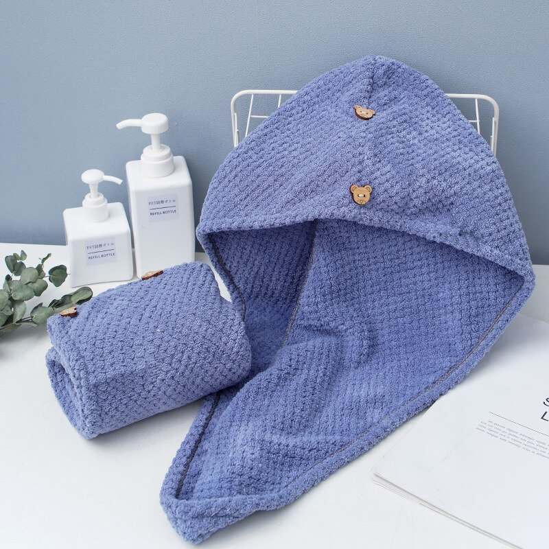 Vrouwen badkamer microvezel handdoek voor het haar, snel drogende handdoek, snel drogende handdoek, haarmagie drogende tulband: 03