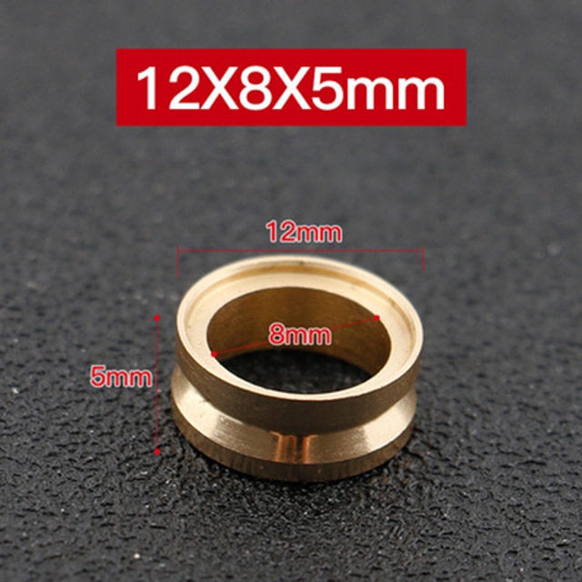 Mässing fiskelina rulle för spinning fiskerulle del reparation smidigt tillbehör hållbart rostfritt stål fisktillbehör pesca: 12 x 8 x 5mm a