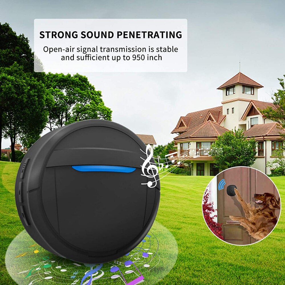 Hond Communicatie Deurbel Hond Draadloze Deurbel Smart Waterdichte Touch Deurbel Voor Hond Puppy Training Knop
