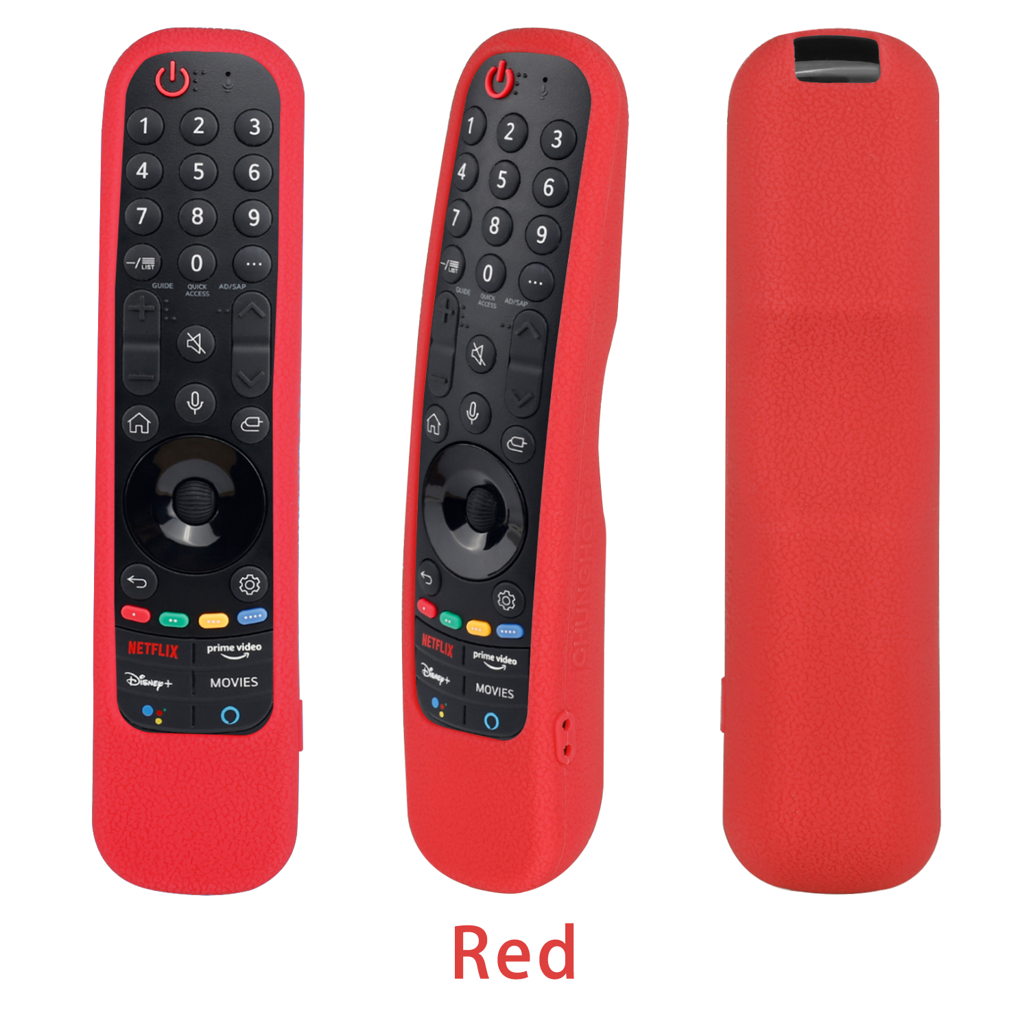 Silicone Protective Remote Control Covers For LG Smart TV AN-MR21 AN-MR21GC For LG OLED TV Magic Remote AN MR21GA Remote Case: Red
