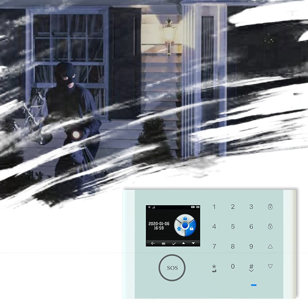 Multi-language intelligent voice home alarm host Security system kit automatic dial anti-theft security alarm kit