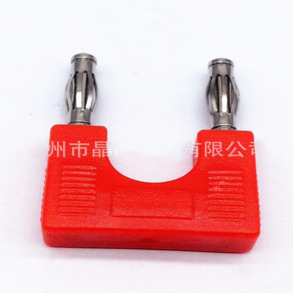 4mm Bananen Männlich zu männlichen Doppel Dual U Typ Laterne Stecker Audio Verstärker Konverter Adapter Adapter Stecker
