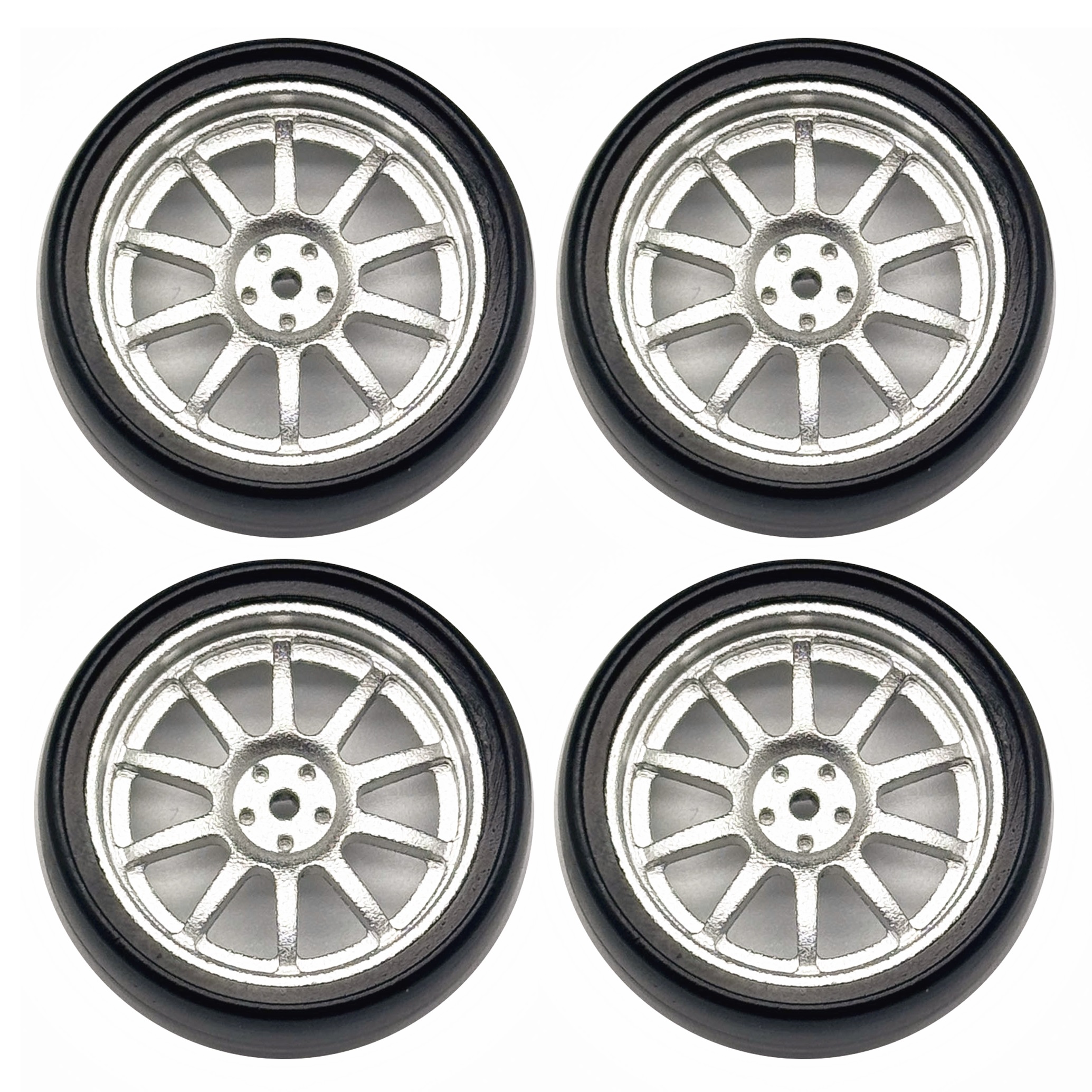 1:18 LDRC AE86 A86 LD1801 LD1802 LD1803 LD1804 A01 A02 Metal 32mm RC Hard Drift Tire Wheel Hard Tyre 1/18 RC Car Upgrade Parts: light green