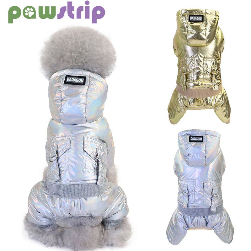 Warme winter hondenjas, dikke winddichte honden donsjas, puppy jumpsuit, hondenparka voor chihuahua, yorkshire huisdierenkostuum, maat -2xl