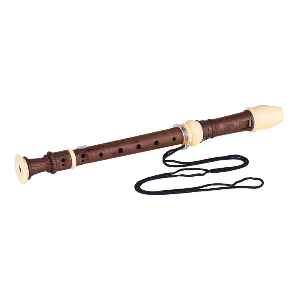 8-Hole Soprano Recorder Clarinet Sound Easy Adjustable Non-toxic Eight Hole Treble Flute Wood Grain Clarinet: Default Title