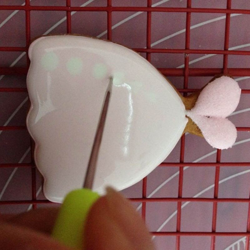 Stainless Steel Cookies Vent Needle Bakeware Stir Needle Scribing Modeling cake Biscuits Exhaust Needle kitchen accessories 1pcs