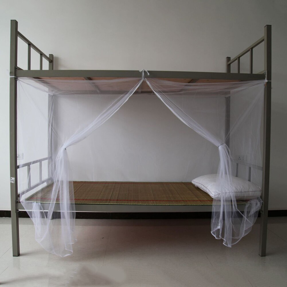 Moustiquaire pour lit superposé, moustiquaire carrée, protection contre les insectes pour la maison et les voyages, bonne circulation d&#39;air, f: 90 190 145cm