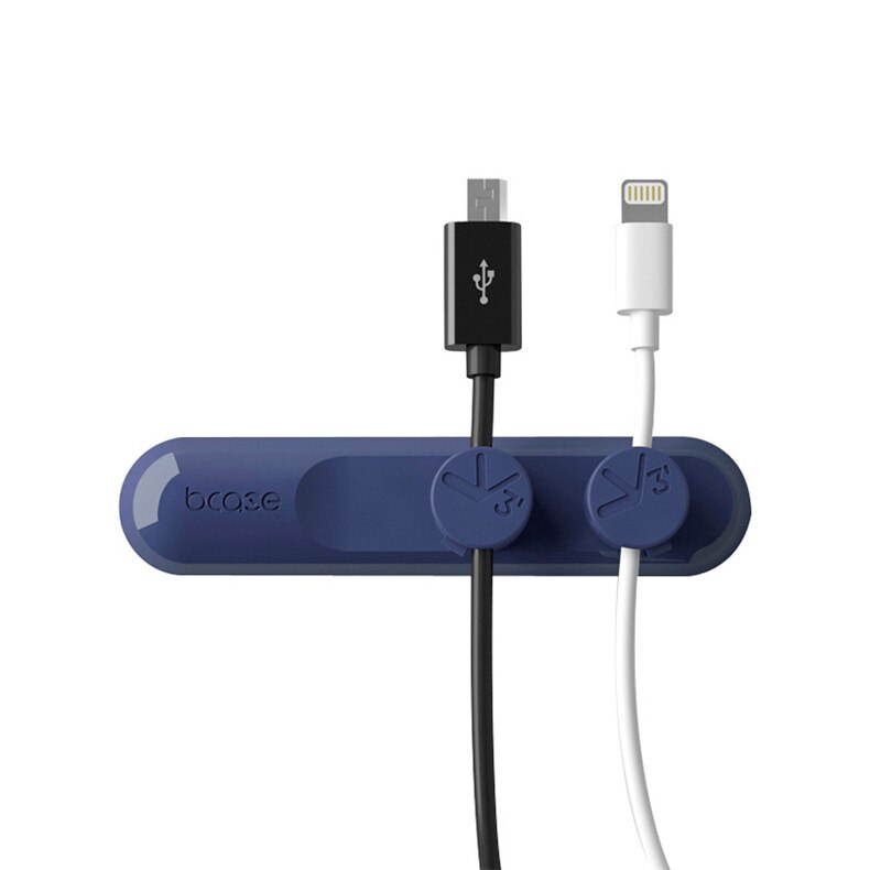 1PC Mobile Phone Cable Clip For Car Desktop Tidy Charger Cable Organizer For Data Cable Digital Wire Charging Cable Winder: 03