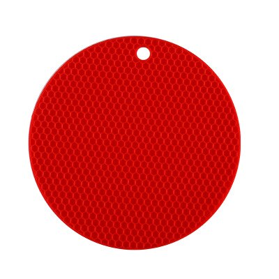 Siliconen Onderzetter Mat Pads Non-Slip Siliconen Isolatie Mat Voor Thuis Gebruik: Rood