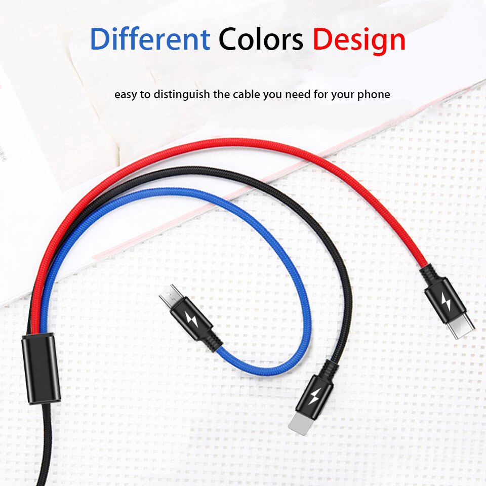 Micro usb multi laddningskabel för huawei honor 9 8 lite 9i 8x max 7c usb typ c sladd mobiltelefon laddare microusb kabel