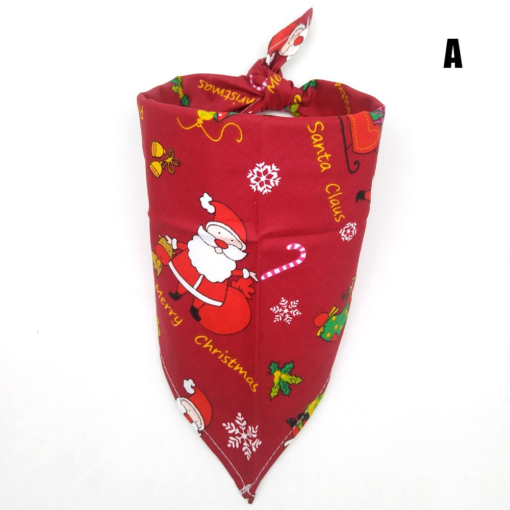Dog Bandana Christmas Dog Collar Scarf Bib Grooming Accessories Triangular Collars Christmas for Pet Dog Col