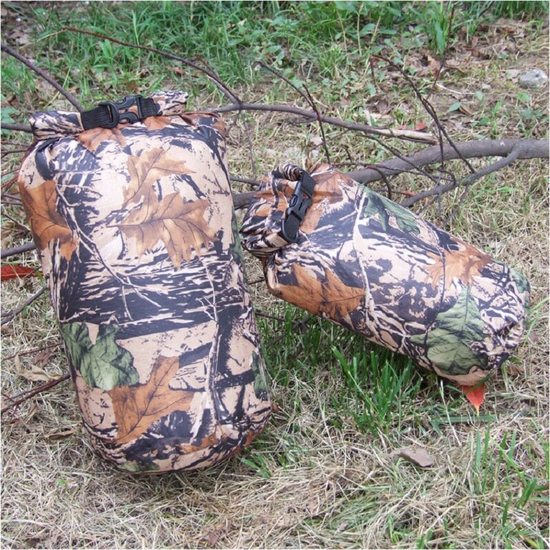 Camouflage camping hiking travel kits waterproof bag Outdoor Traveling Ultralight Rafting Bag Camping Dry Bags waterproof box15L