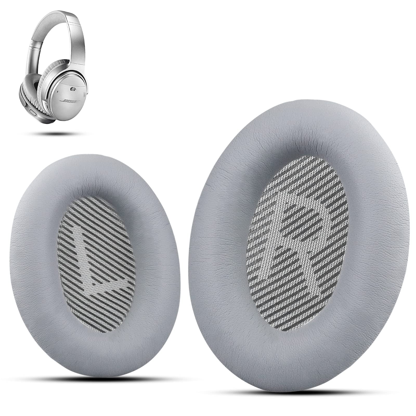 Headband Cushion and Ear Pads Replacement for Bose Quiet Comfort 25 35 (QC25 QC35) and QuietComfort 35 II (QC35ii)
