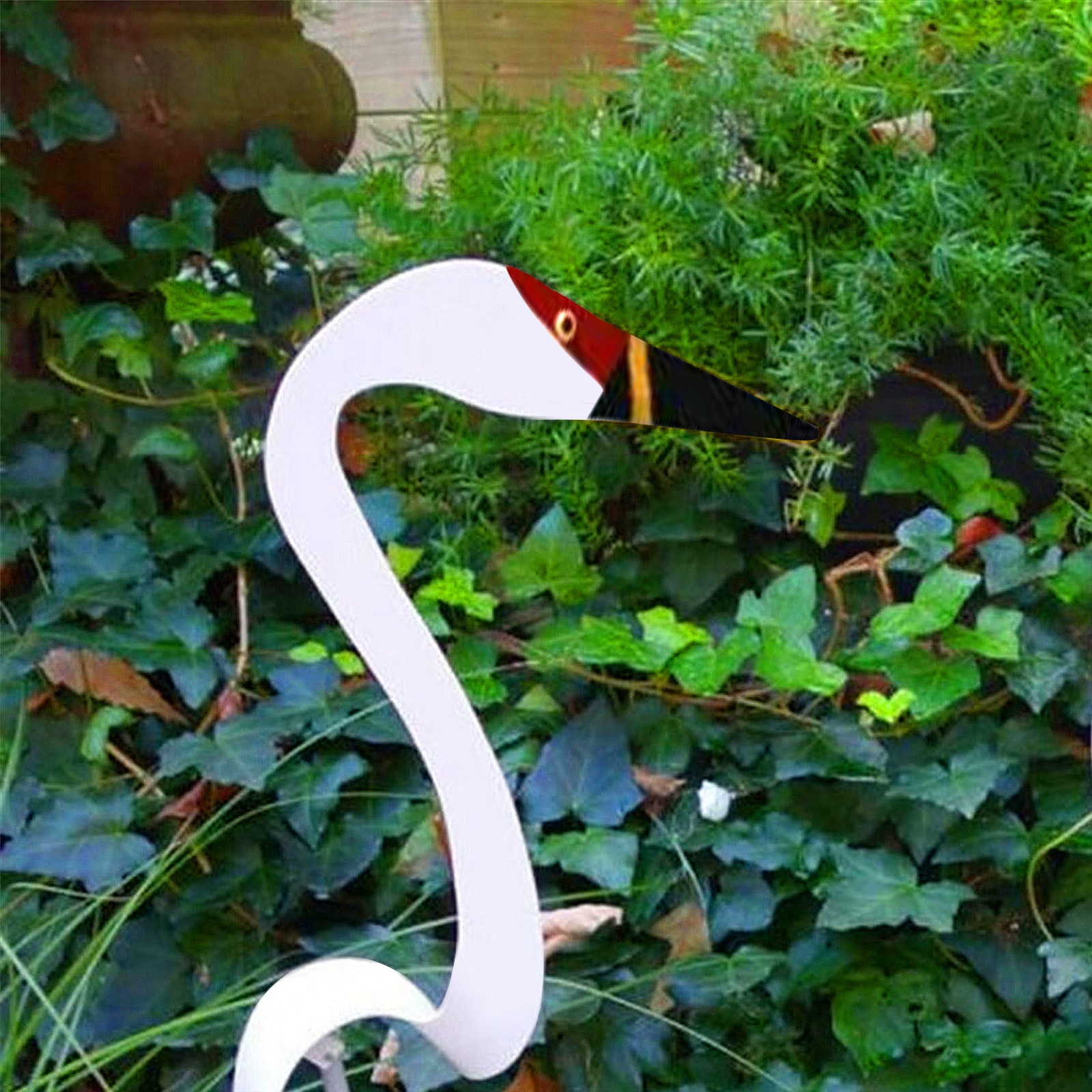 1/3/5pcs Garden Decoration Colorful Swirl Birds Move With The Wind Flamingo Outdoor Yard Erected Furnishings Home Decor