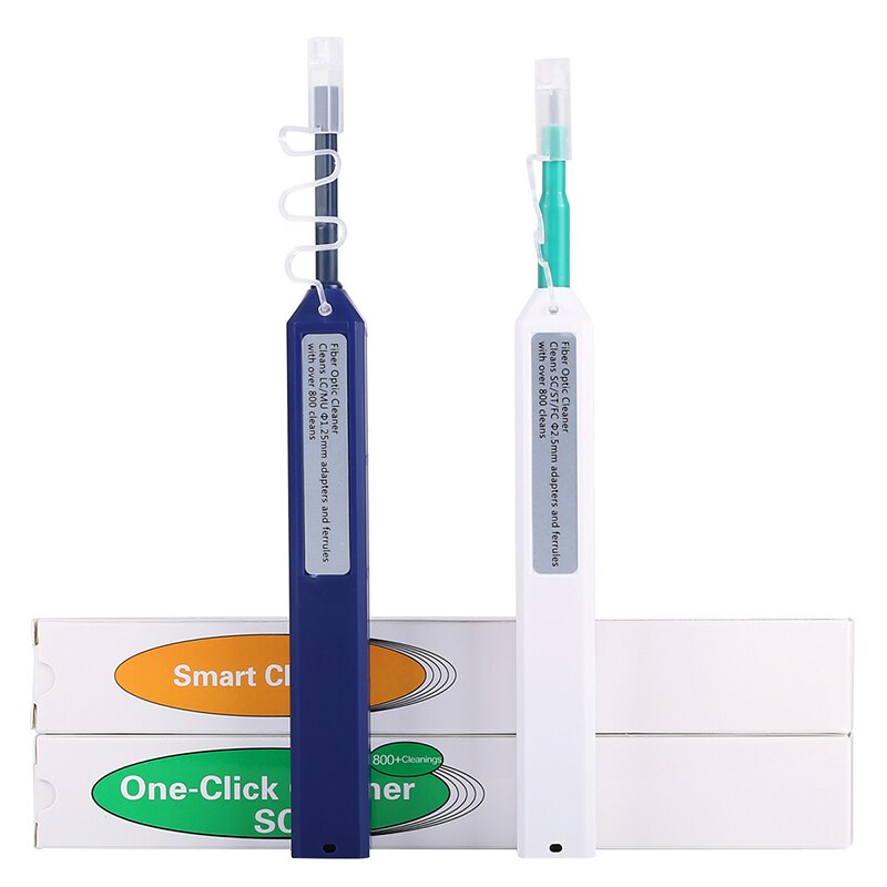 LC/SC/FC/ST One-Click Cleaner Tool 1.25mm and 2.5mm Fiber Optic Cleaning Pen Universal Connector 800 Fiber Optic Cleaner: 1pc SC and 1pc LC