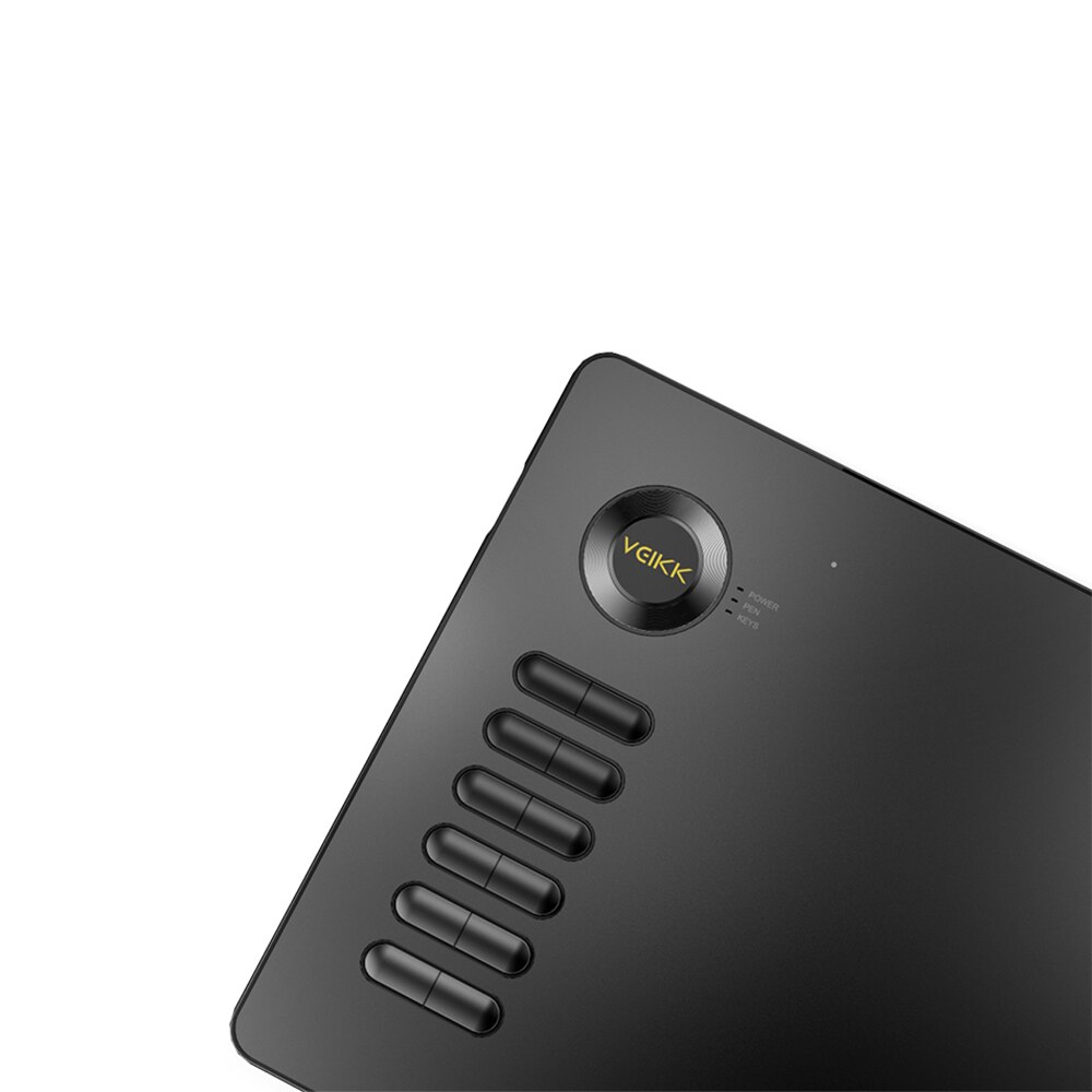 VEIKK Drawing Tablet A15 Graphic Tablet 10x6 inches Digital Drawing Tablet with 8192 Induction Levels 5080 LPI Black Button