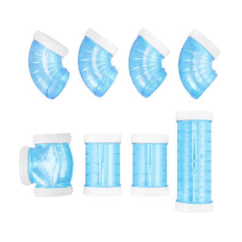 8 sztuk/zestaw DIY chomika zabawka-tunel zwierzę domowe sport szkolenia rurociągu przejrzyste pas startowy zabawki chomik narzędzie robić gry