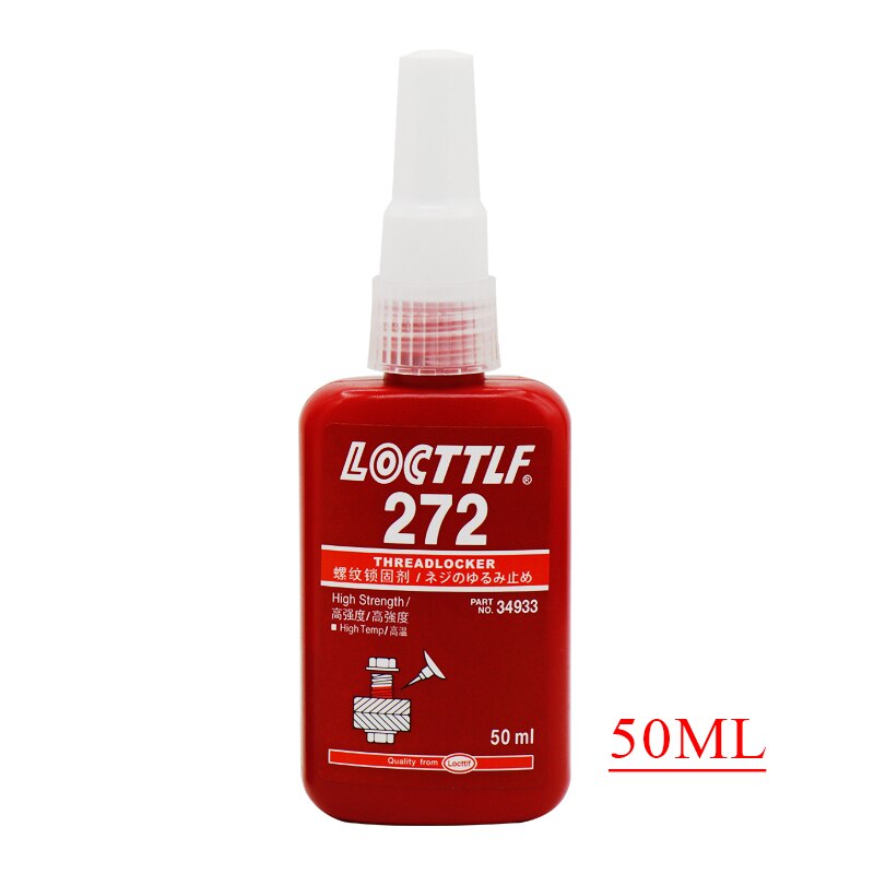 Locttlf-adhesivo anaeróbico para tornillos, pegamento para todo tipo de rosca de Metal, 50/250ml, 222, 241, 242, 243, 262, 263, 271, 272, 277, 290: 272 50ml