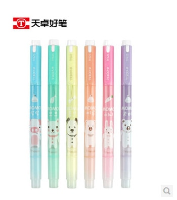 Neue Frischen suchen und nette tiere doppel-ende Textmarker stift Fluoreszierende stift Schreibwaren büro Material Schule liefert