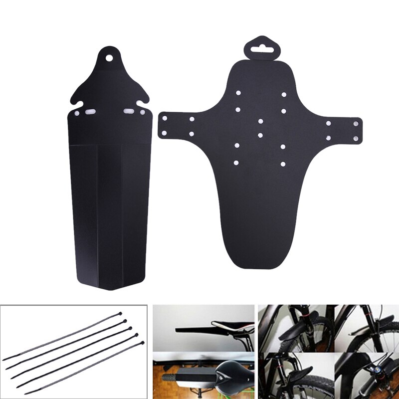 Ultra Lichtgewicht Zwart Fiets Spatbord Bike Spatbord Perfect Voor En Achter Fiets Spatbord Set