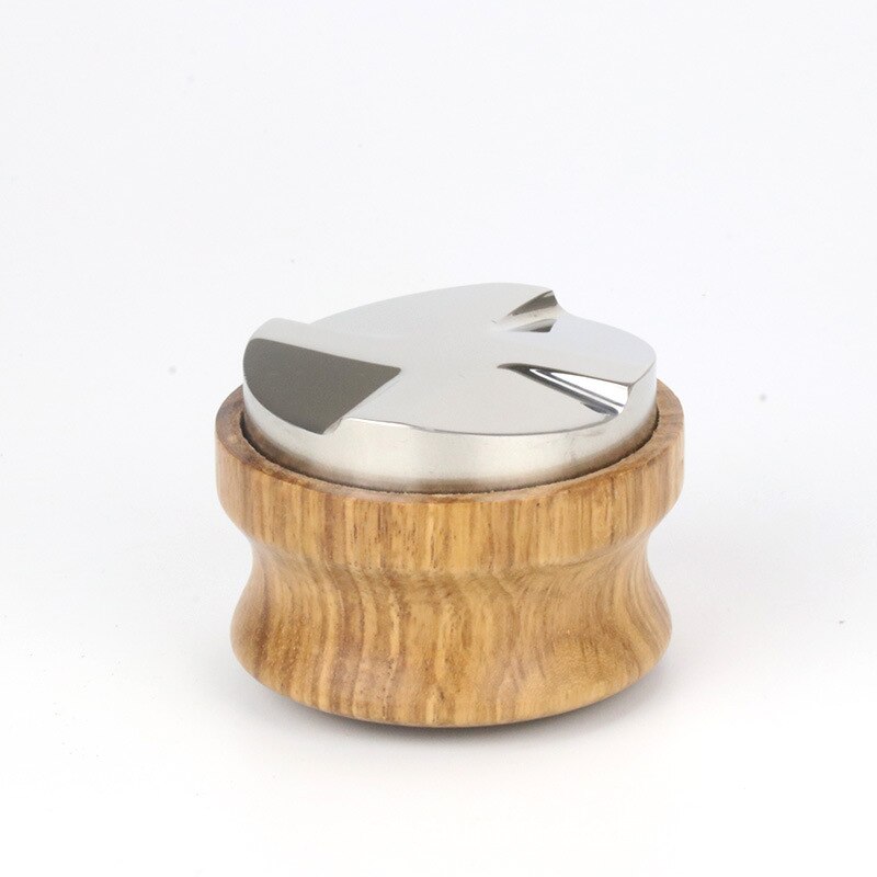 58.35mm Coffee Distributor Rosewood Handle 304 Stainless Steel Espresso Tamper Hammer for Coffee Machines: 2