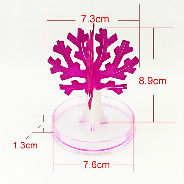 90mm H Visuellen Magie Künstliche Sakura Bäume Dekorative Wachsenden DIY Papier Baum Neuheit Baby Spielzeug Blume Heißer Erkunden wissenschaft