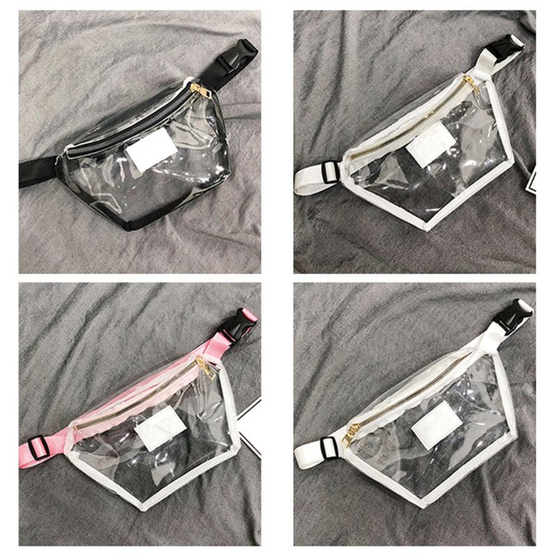 Vrouwen Transparante Heuptas Pvc Fanny Hip Packs Meisjes Telefoon Pouch Borst Purse Vrouwelijke Mode Tassen