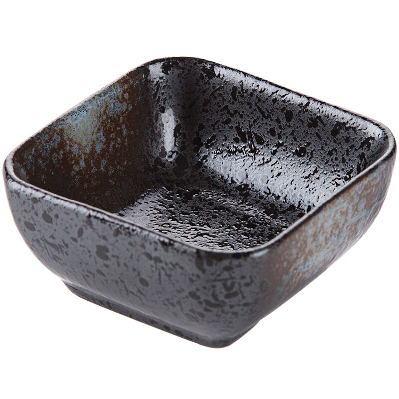 Japanese Style Square Saucer Home Soy Sauce Dish Ceramic Tableware Dish Sauce Plate