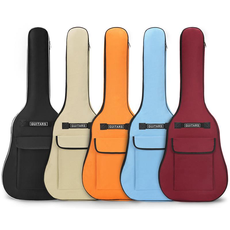 Bageek 40/41 Inch Oxford Fabric Acoustic Guitar Gig Bag Waterproof Backpack 5mm Cotton Double Shoulder Straps Padded Soft Case
