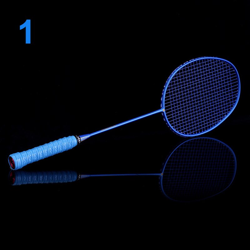 Ultralight 6U Badminton Racket Carbon Portable Free Grips Sports: 1