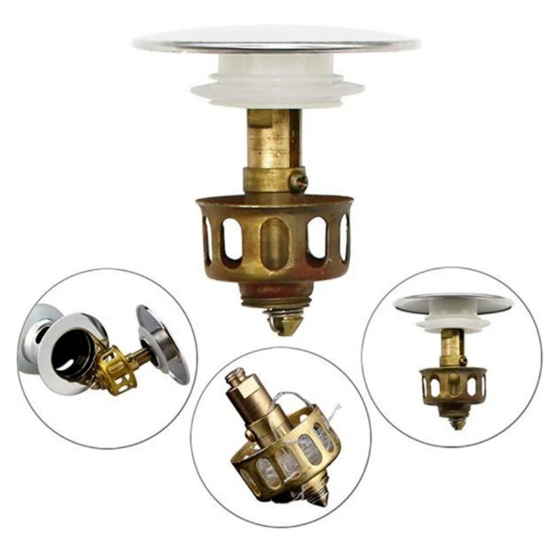 Wasserfall Waschbeckenarmatur – Ölgeriebene Bronze, Deckmontage | Mit Pop-Up Ablauf, Keramikventil, 34 Cm Hoch