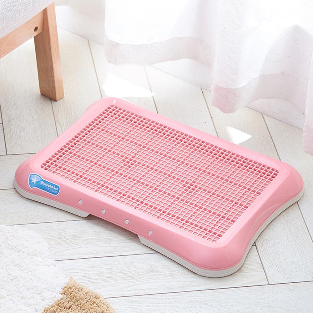 Orinal de plástico para mascotas, bandeja de arena para cachorros, inodoro de entrenamiento, fácil de limpiar, novedad de