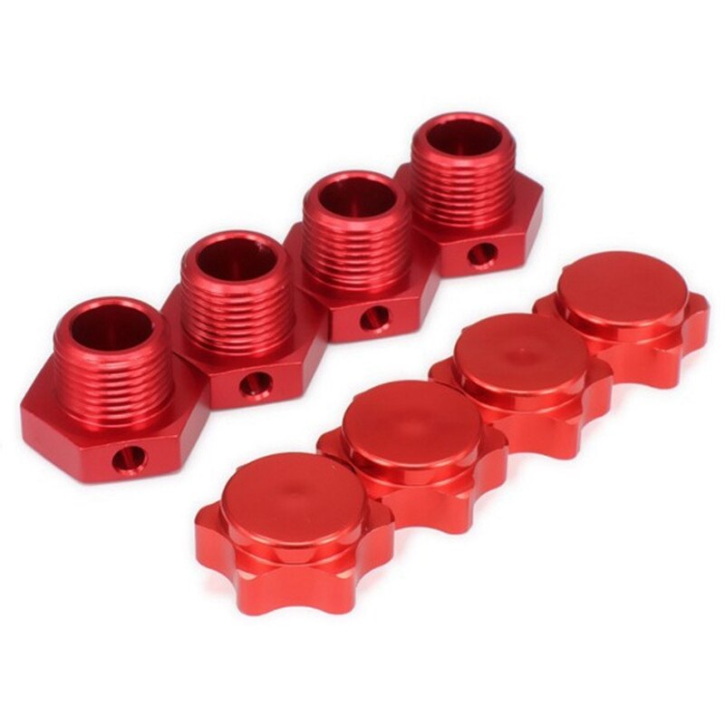 Hsp 1/8 varaosien renkaat adapteriin pulttia 4 kpl / erä 17mm alumiini hex navat nastat rc-auton 1/8 hsp joukkue c rc-auto