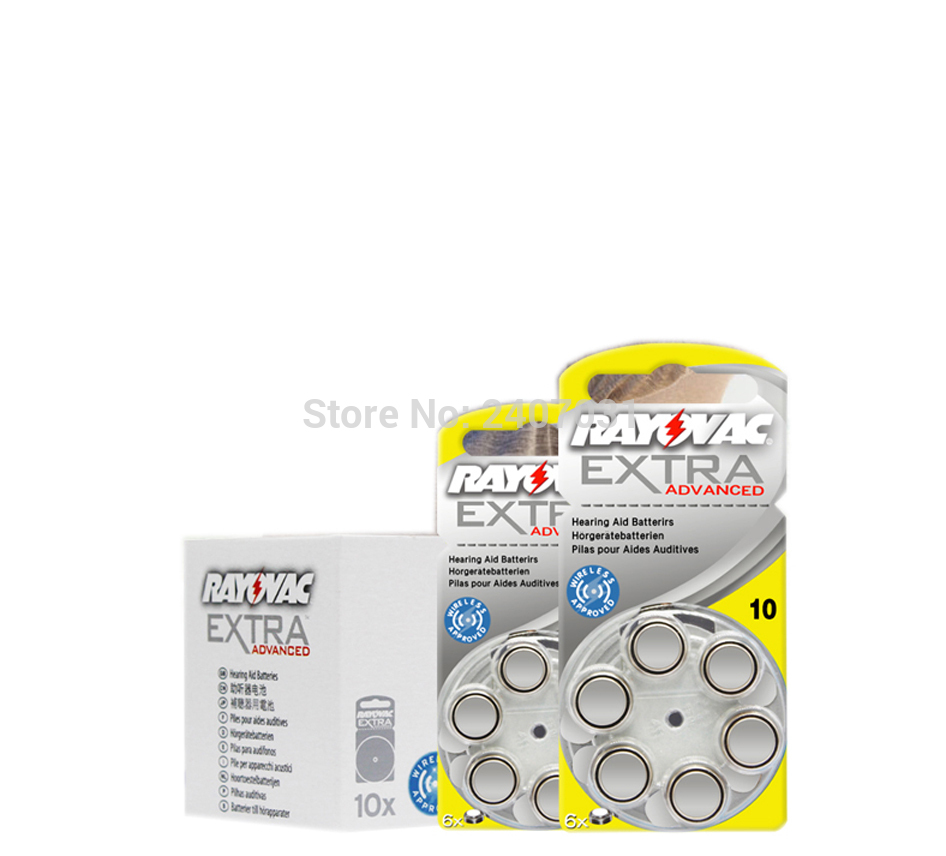 verpakking 10 kaart (60 PCS) rayovac Hoge Prestaties 10/A10/PR70 1.45V Gehoorapparaten Zink Air Siemens Batterij Batterijen Made in UK