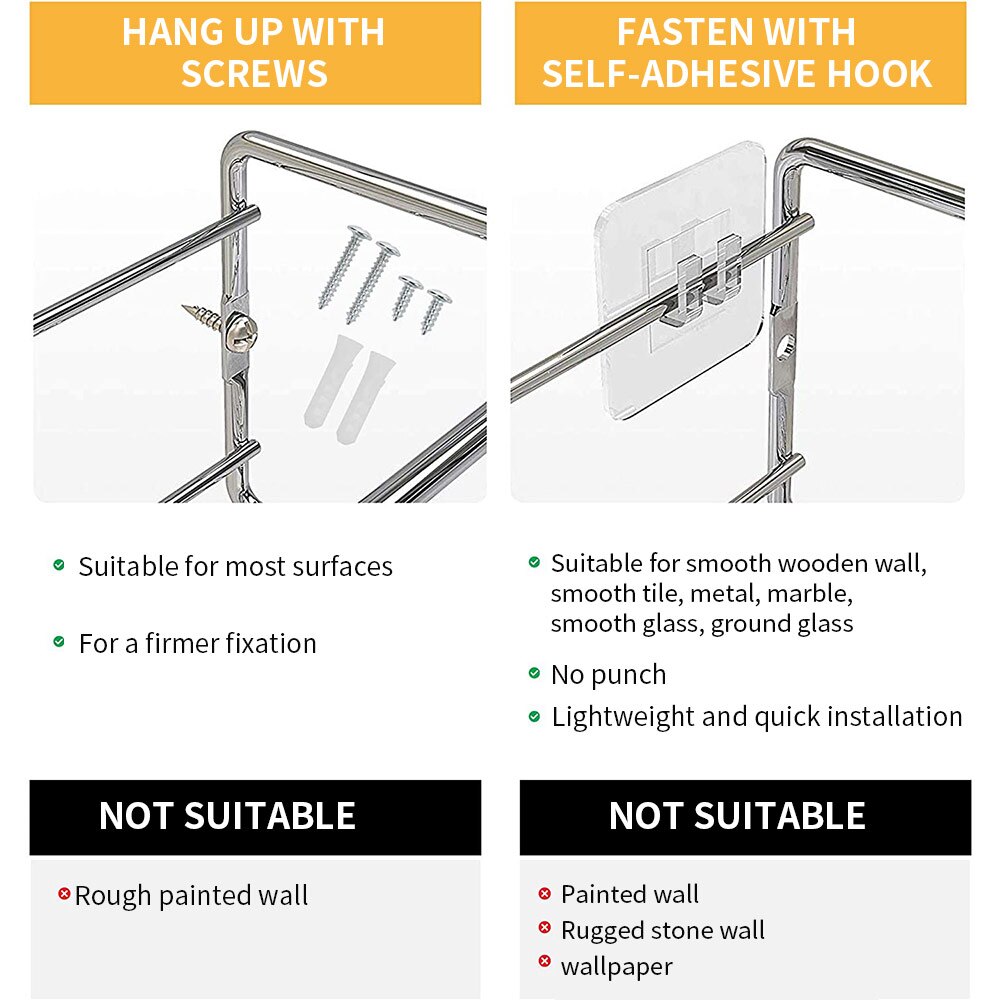 Space Saving Spice Racks Chrome Spice Holder For W... – Vicedeal