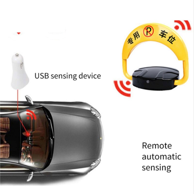 Car intelligent remote control Parking lock Thicken Collision Garage Automatic induction waterproof