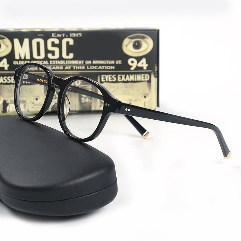 Johnny Depp Optische Brilmontuur Brillen Mannen Arthur Stijl Met Case & Box Computer Clear Lens Brillen Frame Mannelijke YQ002