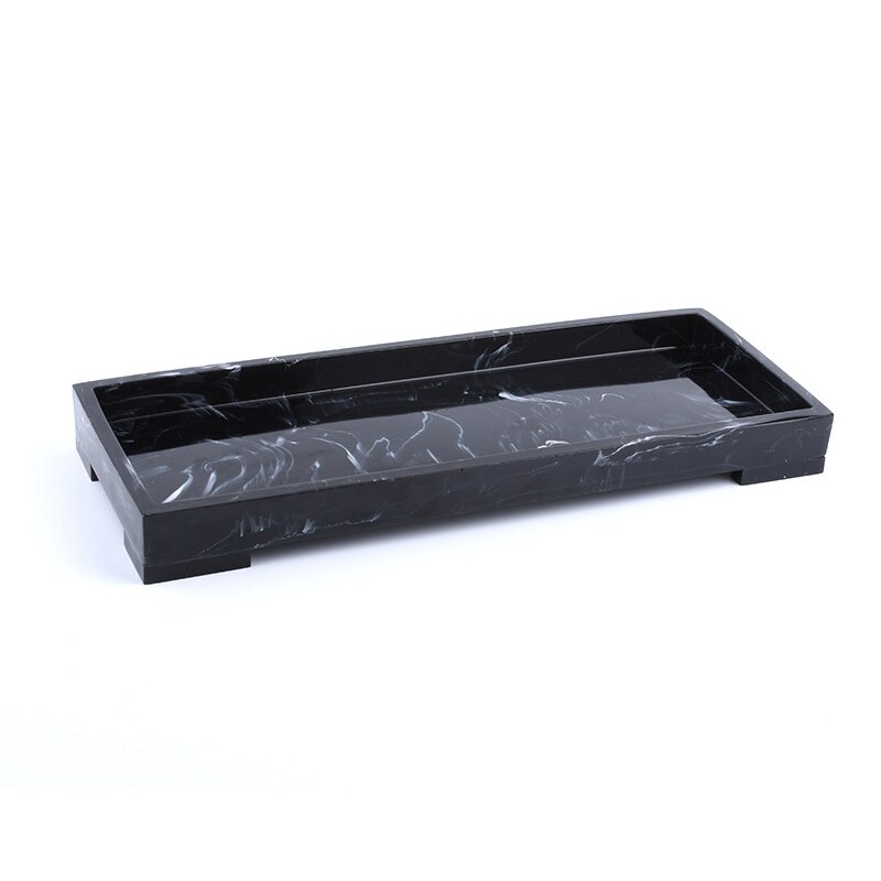 Vanity Tray Black Bathroom Vanity Countertops Toil... – Grandado