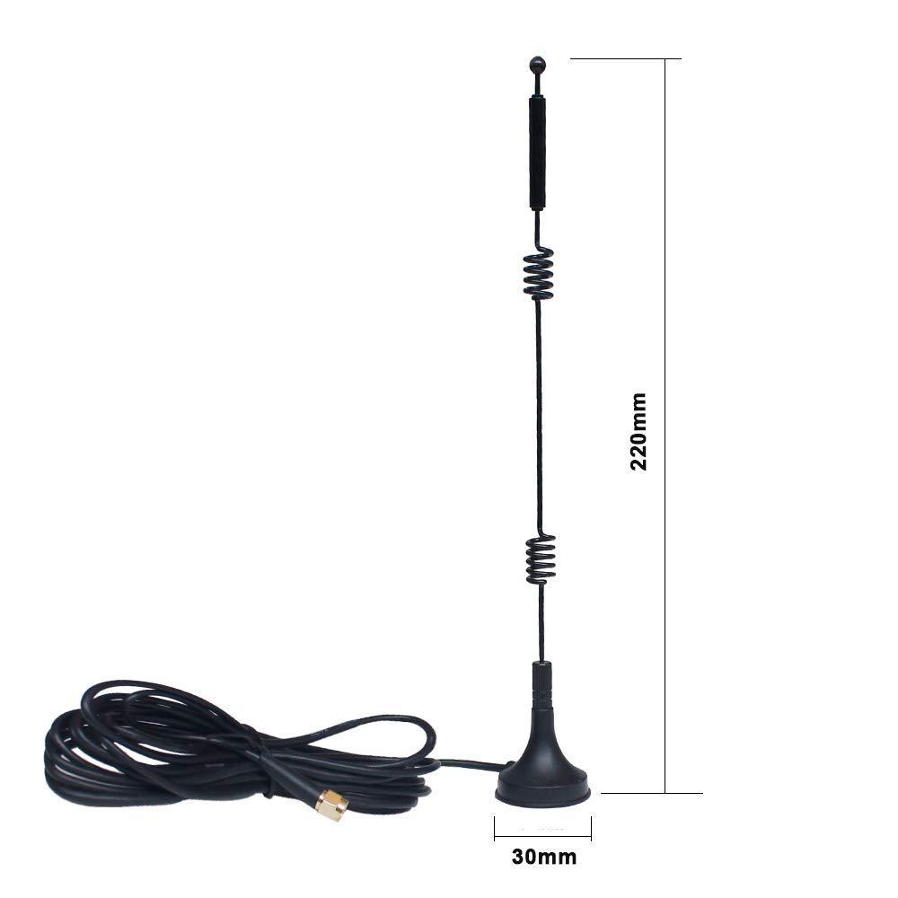 Signalforsterker antennestang for ruter kamera internett vertikal 12 dbi wifi 2.4g 5.8g dual band sma hann med montering magnetisk base