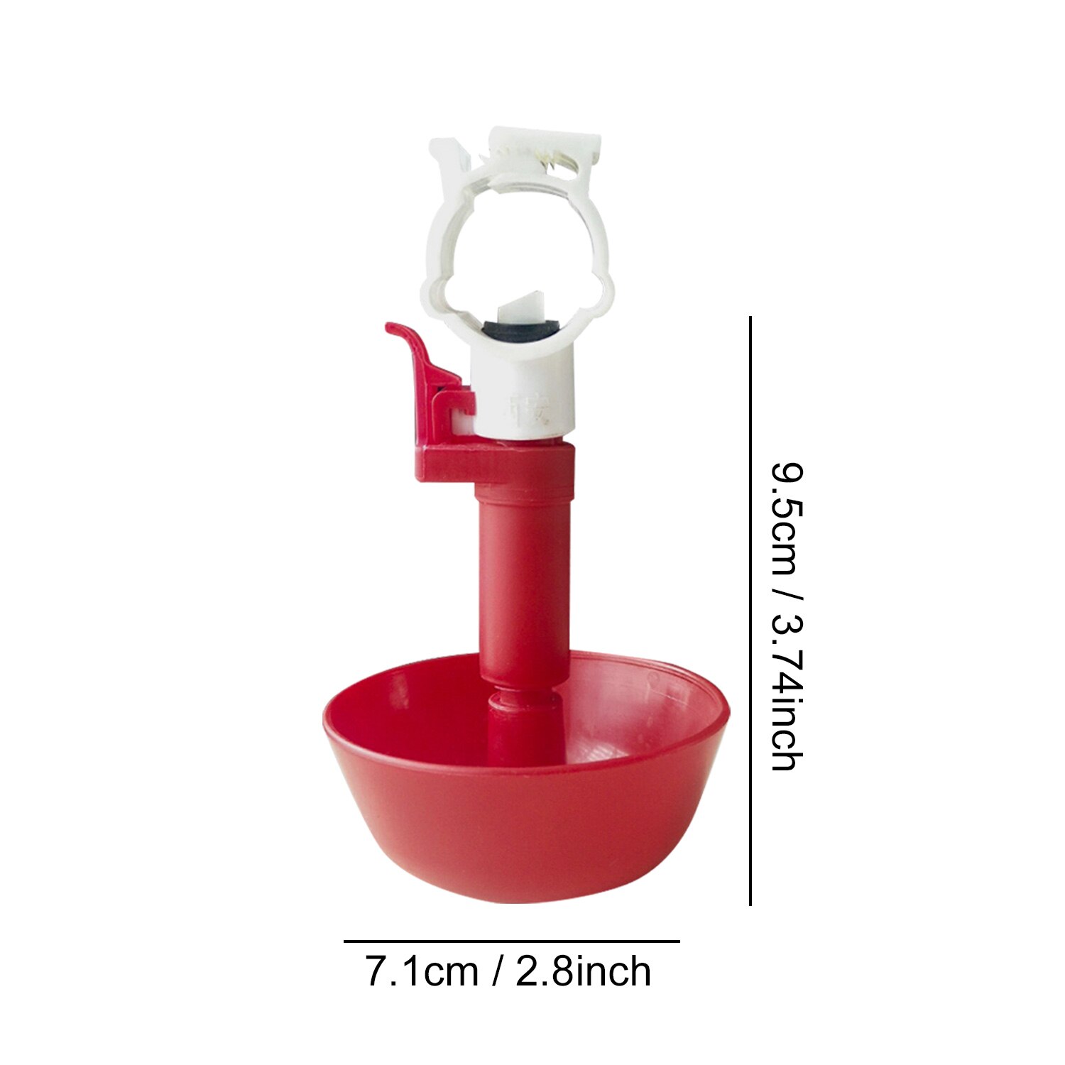 Behogar 5 stuks automatische drinknippels met bronwater voor duiven, kwartels, papegaaien, kippen, kuikens, eenden, ganzen, pluimvee