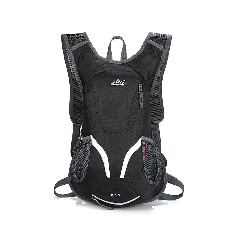 15L Waterdichte Mountainbike Fietsen Rugzak Hydration Water Rugzak Ademend Wandelen Klimmen Rijden Fiets Rugzak Tas: black