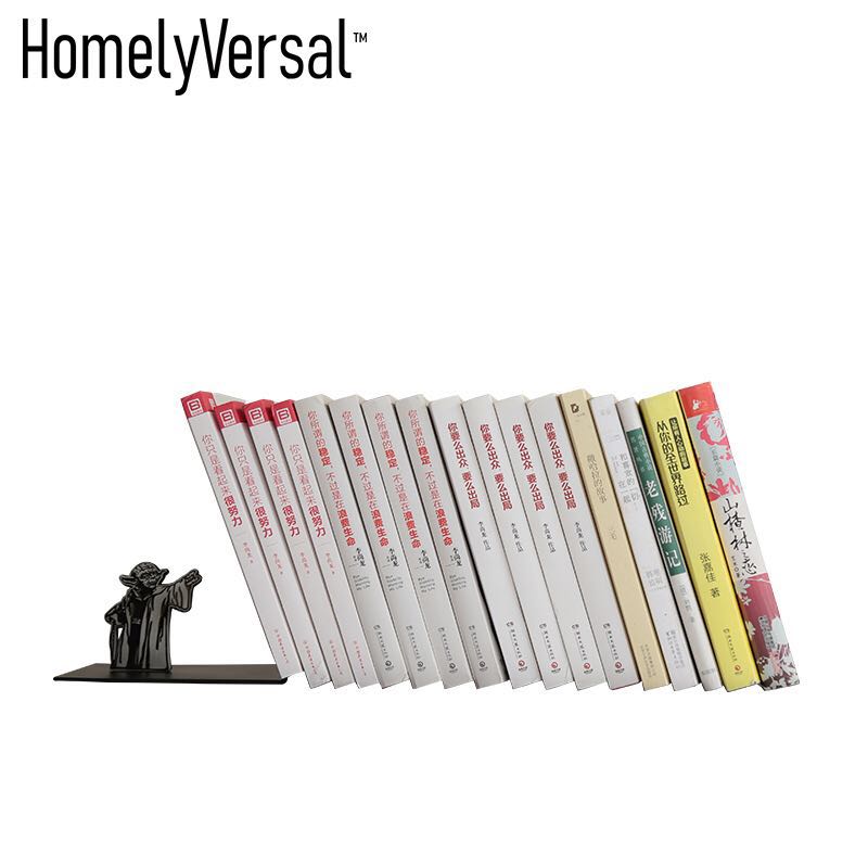 Cartoon Metal Desk Stands Bookend Holder Home Decoration Office School Supplies Stationery student: Default Title