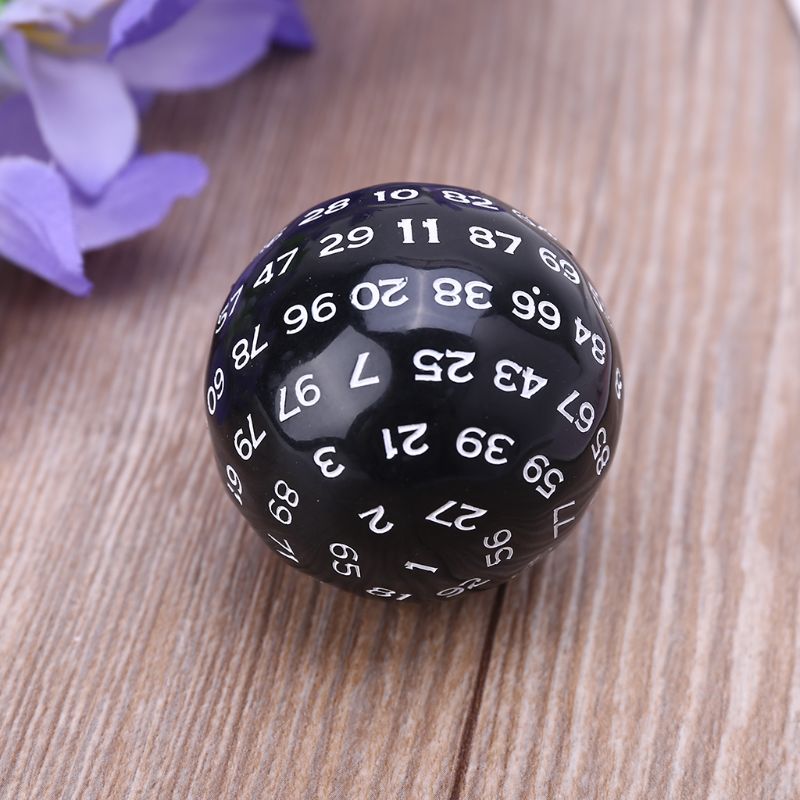 Dados poliédricos de 100 lados D100 caras múltiples de acrílico dados para tablero de mesa juego de rol Bar Club