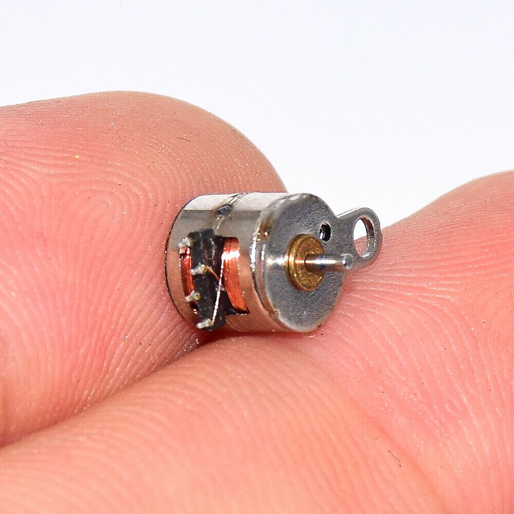 5PCS Tiny 6mm Step Motor 2-Phase 4-Wire Stepper Motor Mini Round Stepping Motor