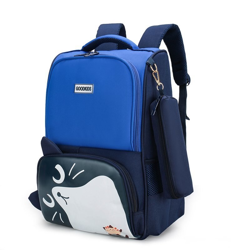 Mooie Kat Oren Student Kinderen Schooltassen Meisjes Jongens Kids Primaire Mochila Escolar Cartable Enfant Grade 1-3-5: B